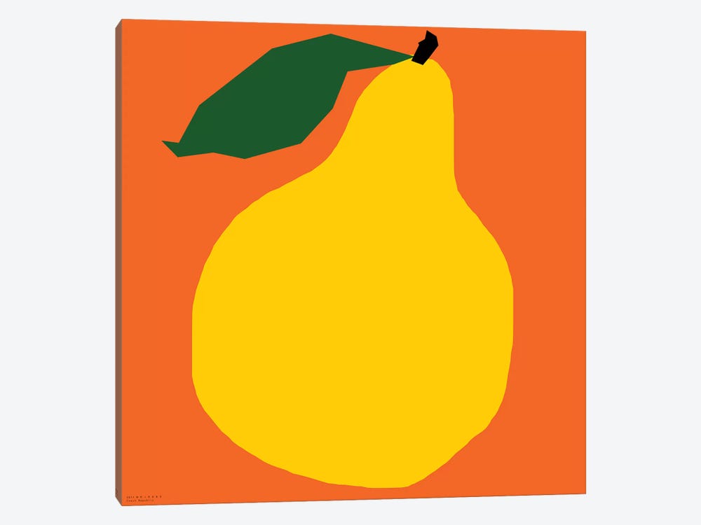 Yellow Pear by Art Mirano 1-piece Canvas Print