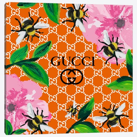 Gucci Orange Summer Canvas Print #ARM287} by Art Mirano Canvas Artwork