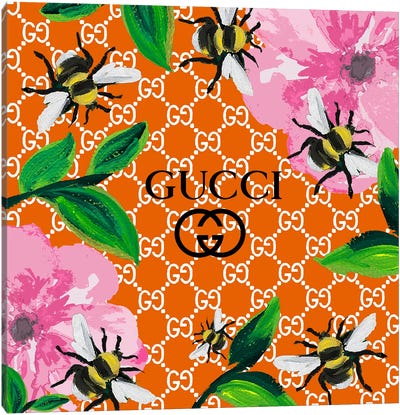 Gucci Orange Summer Canvas Art Print - Gucci Art