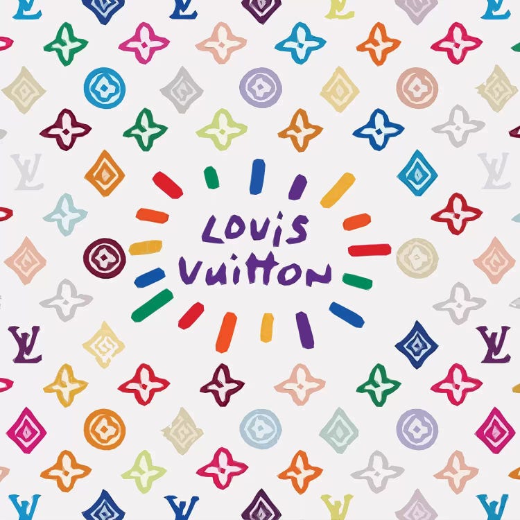 Louis Vuitton Pattern Print
