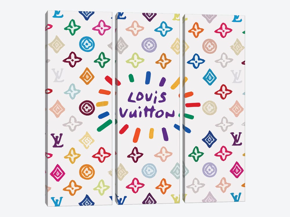 ❤️ Louis Vuitton abstract color spots canvas print lv5
