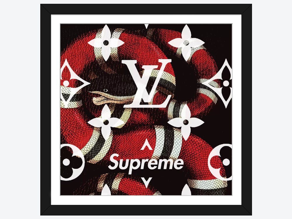 Supreme Louis Vuitton Art Prtint Poster