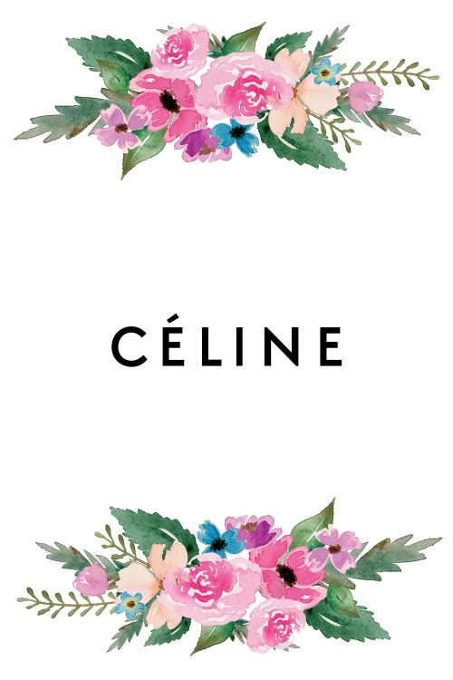 Celine & Flowers by Art Mirano wall art