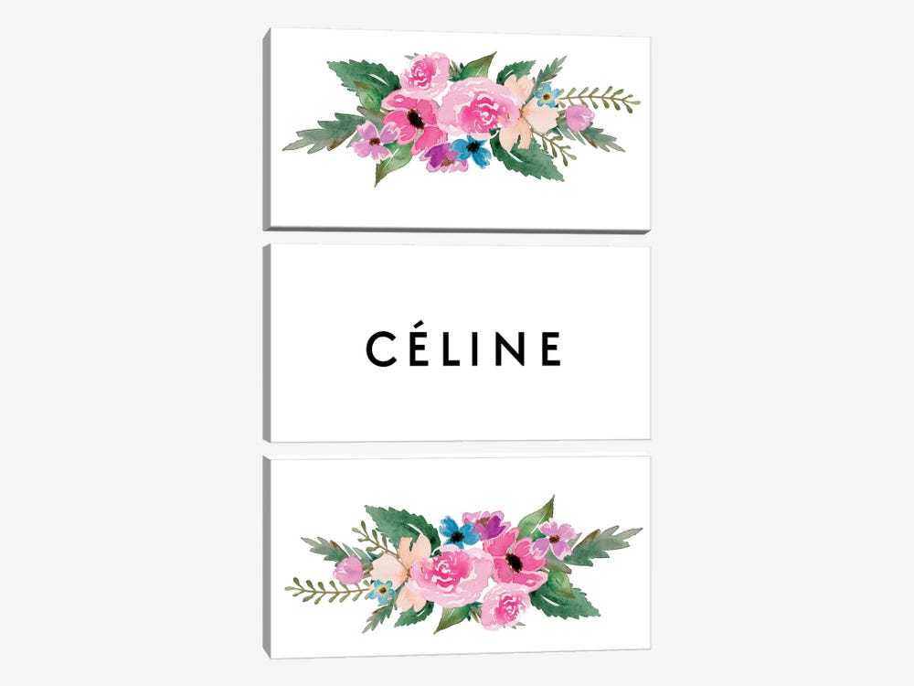 Celine & Flowers by Art Mirano 3-piece Canvas Wall Art