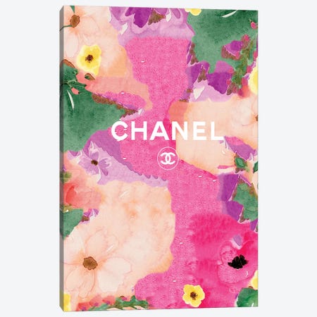 Chanel Flowers Canvas Print #ARM302} by Art Mirano Canvas Art