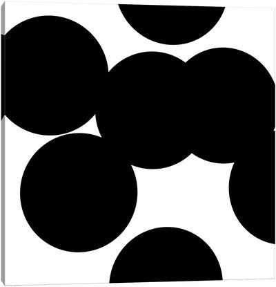 Black Circles Canvas Art Print - Art Mirano