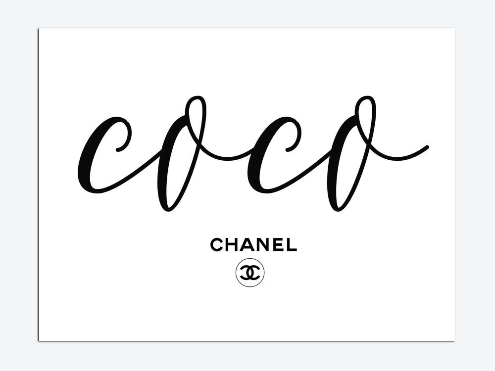 Wall Decor: Coco Chanel Quote in Black Frame