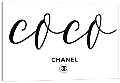 Coco Chanel Canvas Art Print - Models & Fashion Icons