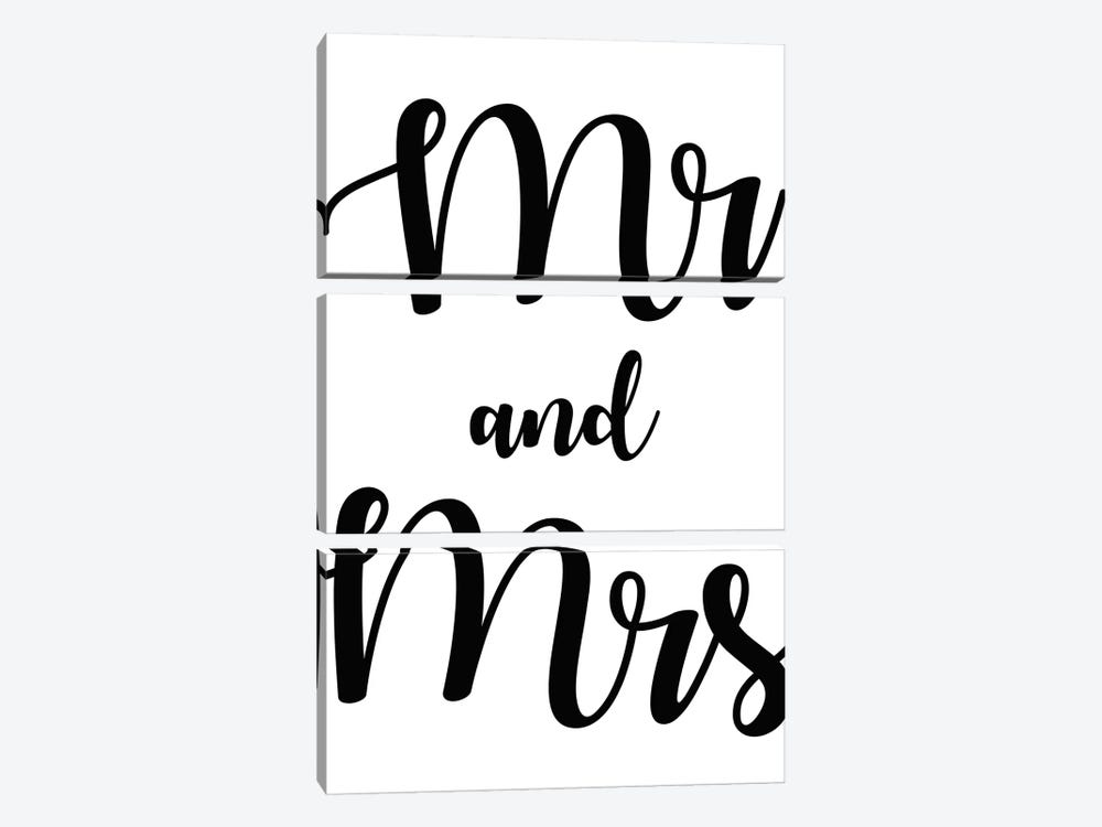 Mr And Mrs by Art Mirano 3-piece Canvas Print