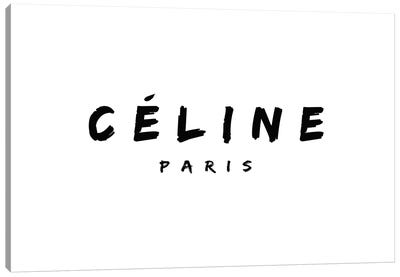 Celine Paris Canvas Art Print - Paris Typography
