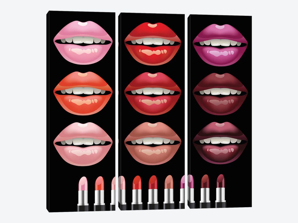 Lips by Art Mirano 3-piece Art Print