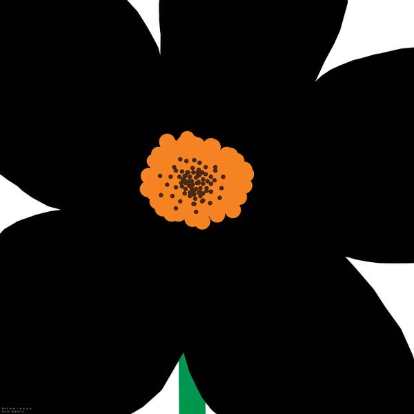 Art Mirano: Black Flower by Art Mirano