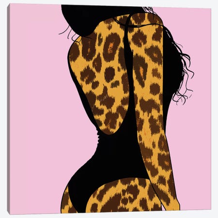 Leopard Woman Canvas Print #ARM362} by Art Mirano Canvas Art