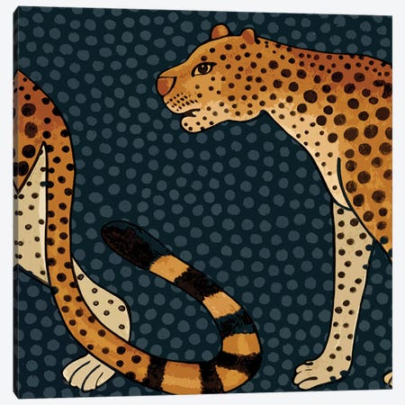Two Leopards Canvas Print #ARM363} by Art Mirano Canvas Artwork