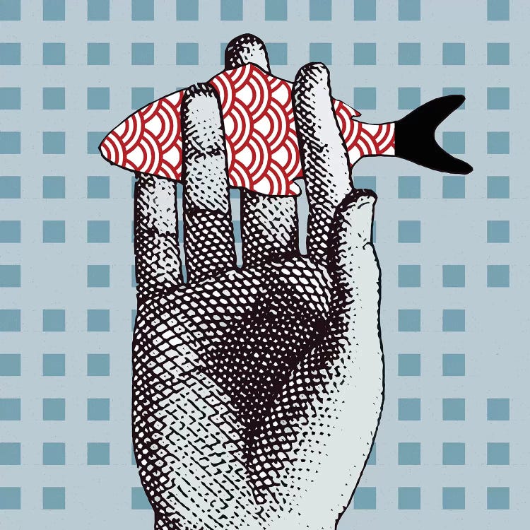 Fish On Hand by Art Mirano wall art