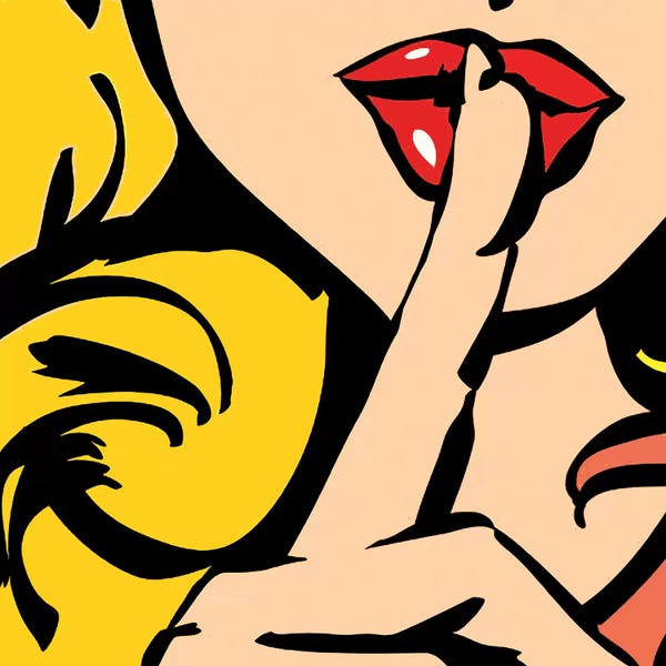 Lips: Silence by Art Mirano