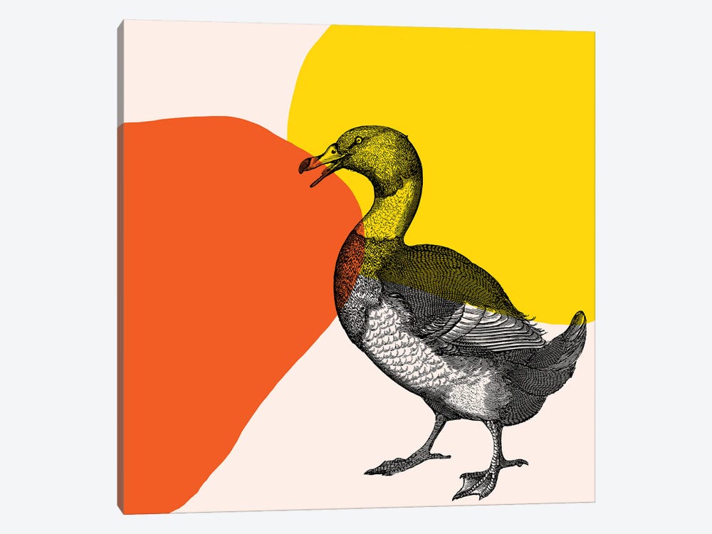 Bird On Yellow by Art Mirano 1-piece Art Print
