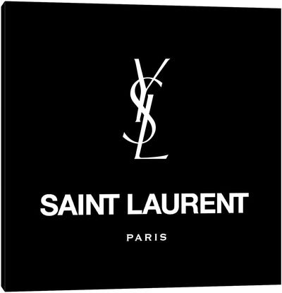 Saint Laurent black Canvas Art Print - Yves Saint Laurent