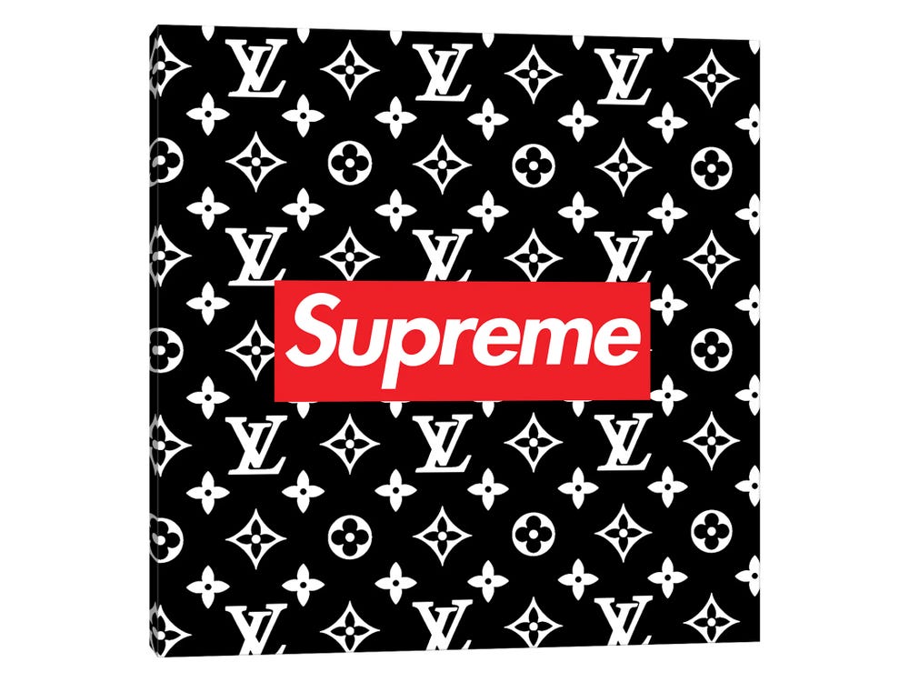 Classic Red Louis Vuitton Monogram x Supreme Logo iPhone XR Case