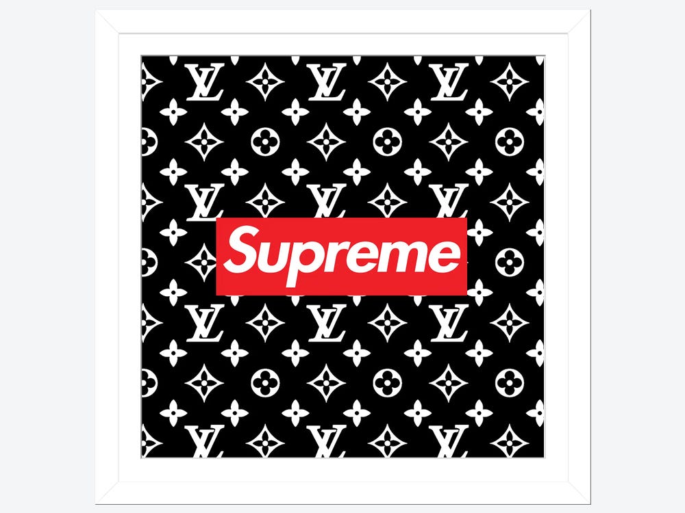 Black Supreme Louis Vuitton Wallpaper Custom Phone Case Cover