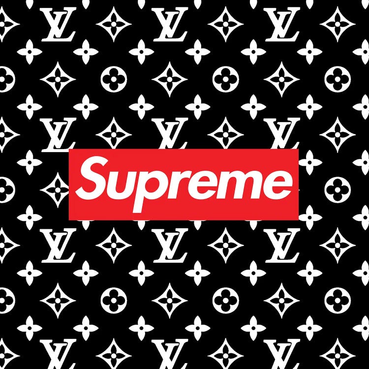 LV black Supreme by Art Mirano wall art