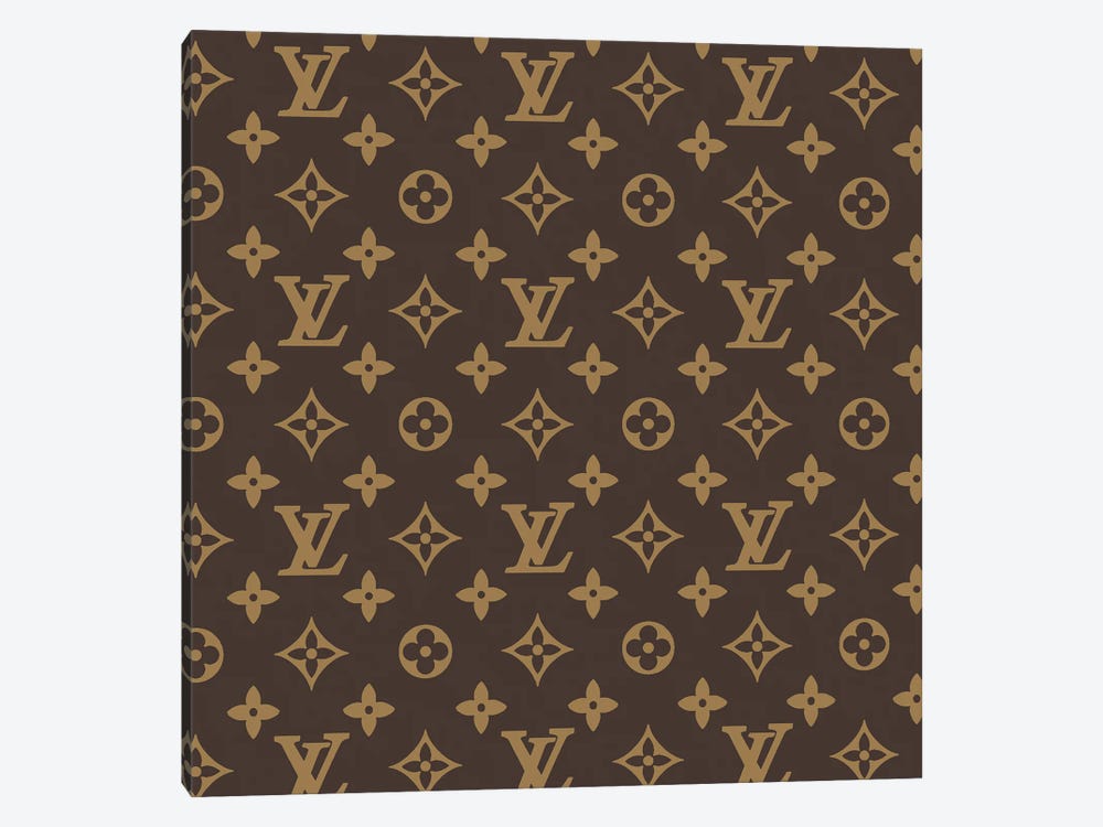 LV Brown by Art Mirano 1-piece Canvas Wall Art