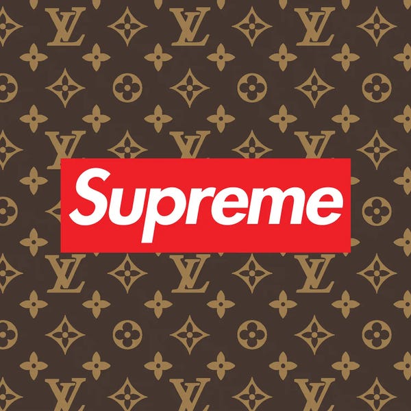 Typography: LV Supreme Brown by Art Mirano