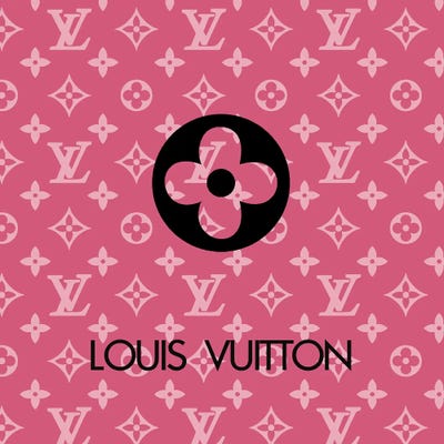 purple louis vuitton print