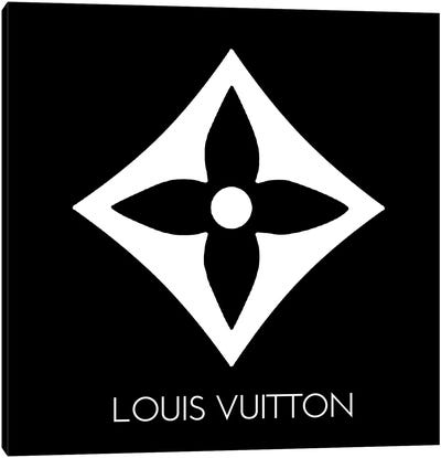 Louis Vuitton Symbol Light Black Canvas Art Print - Art Mirano