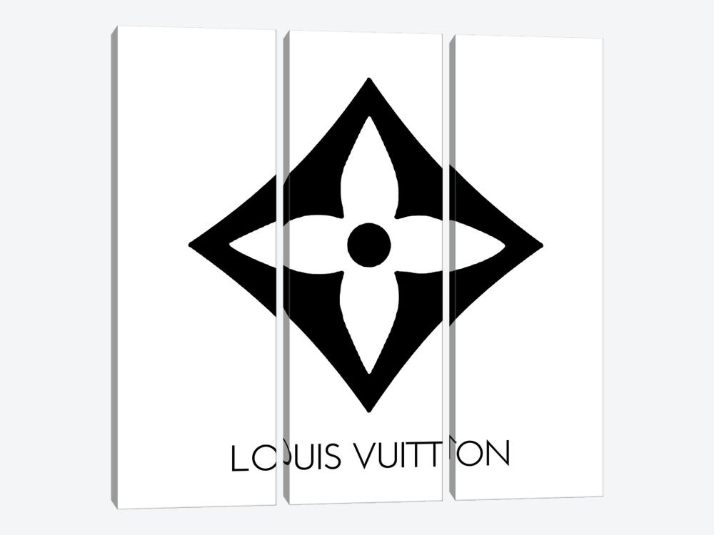 Louis Vuitton Symbol Light White by Art Mirano 3-piece Canvas Art
