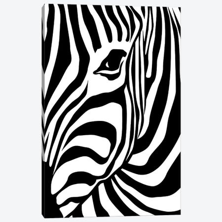 Zebra Canvas Print #ARM415} by Art Mirano Canvas Print