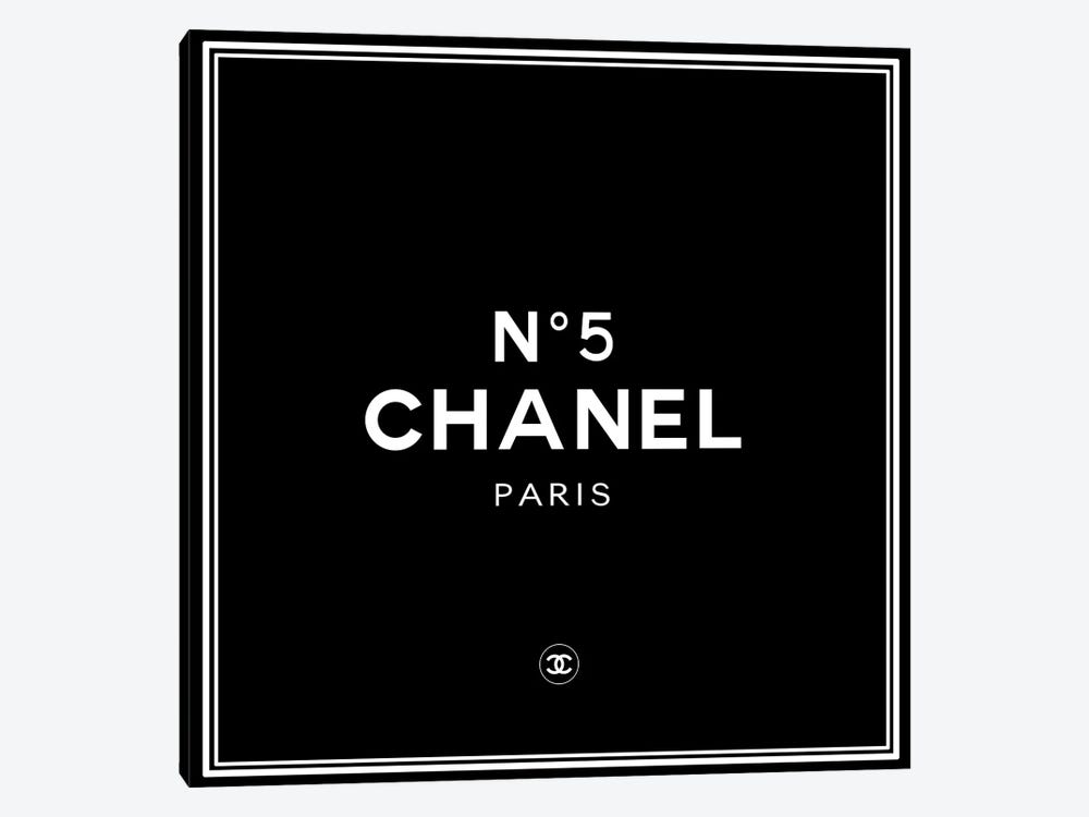 Chanel №5 Black by Art Mirano 1-piece Canvas Print