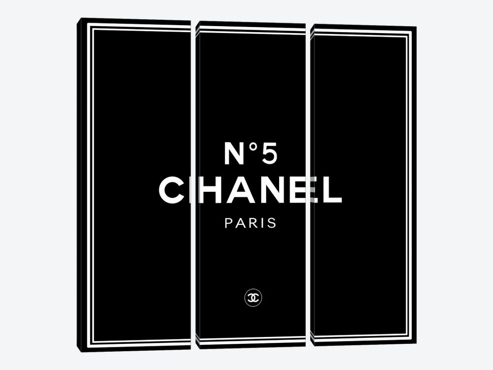 Chanel №5 Black by Art Mirano 3-piece Art Print