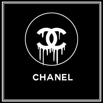 Chanel Drip Black Canvas Artwork by Art Mirano | iCanvas