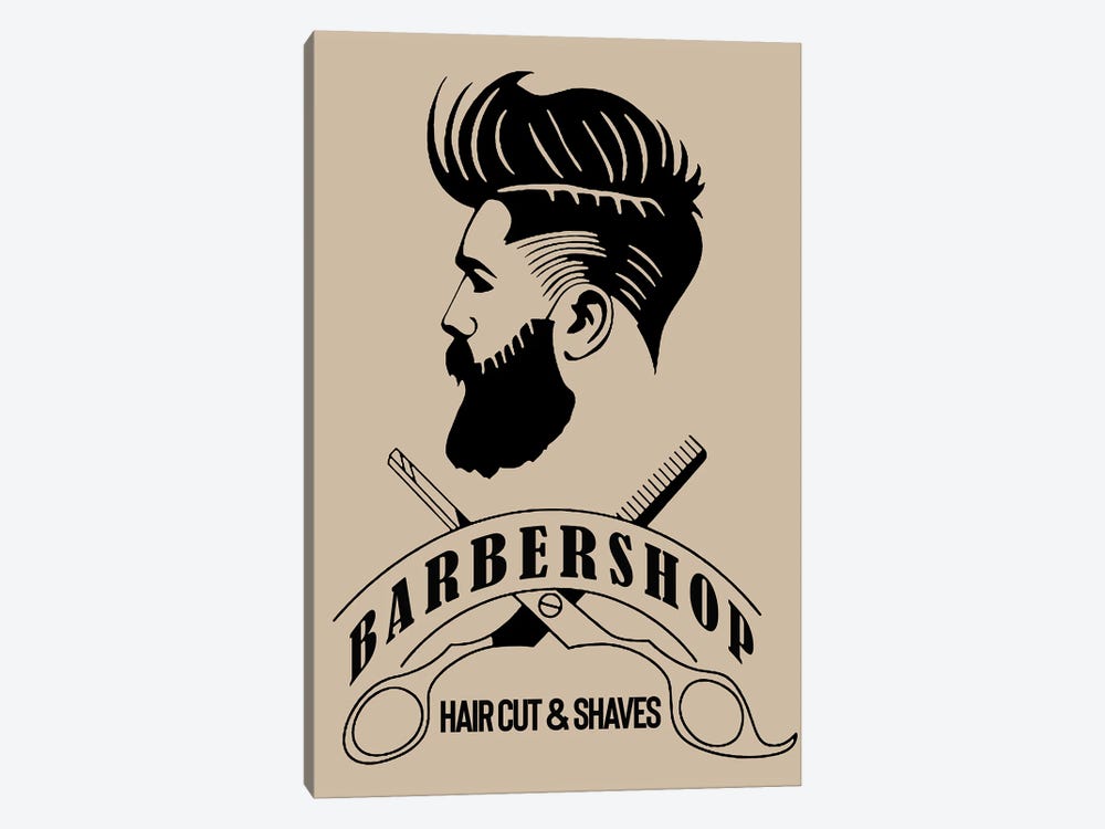 Barbershop Hair Cut & Shaves III by Art Mirano 1-piece Art Print