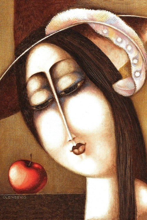 Woman And Apple by Art Mirano wall art