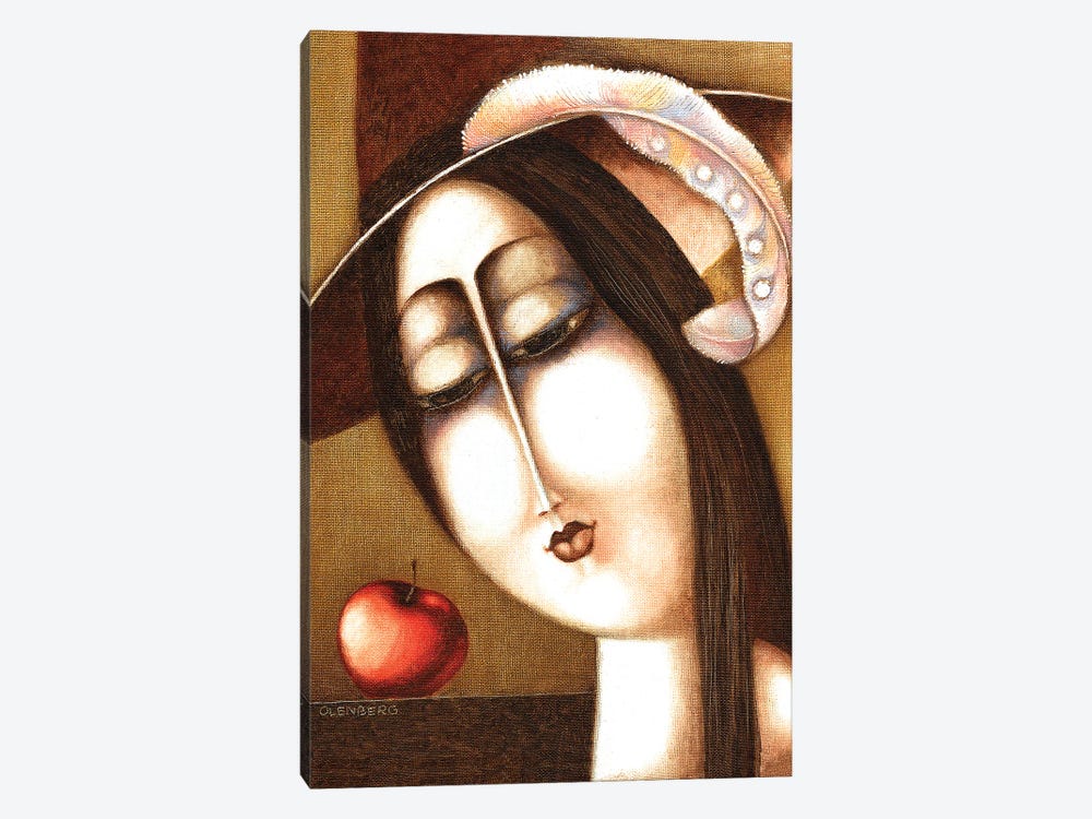 Woman And Apple by Art Mirano 1-piece Canvas Print