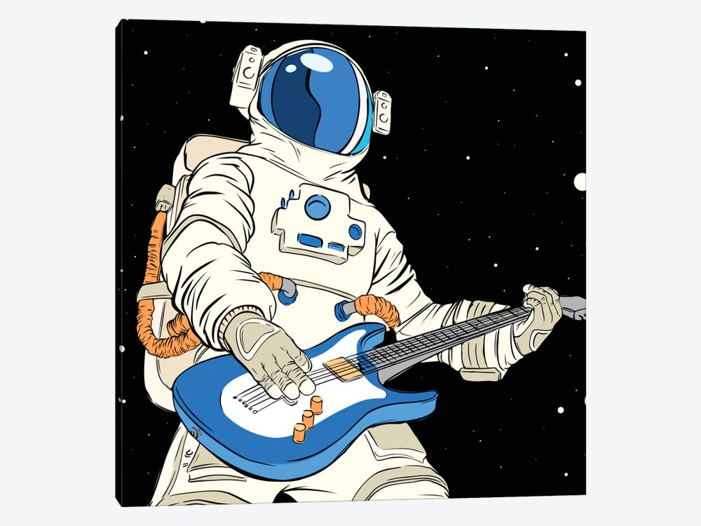 Astronaut guitarist by Art Mirano 1-piece Canvas Print