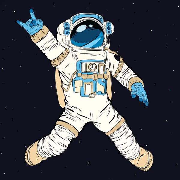 Art Mirano: Astronaut in space by Art Mirano