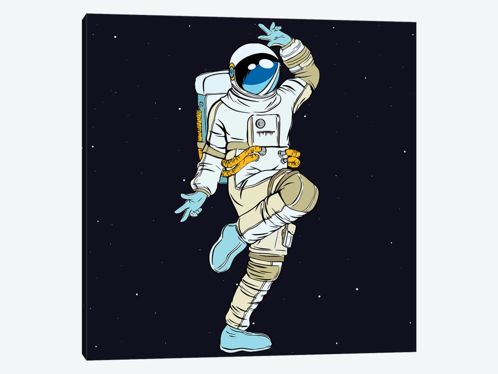 Dancing Astronaut by Art Mirano 1-piece Canvas Art