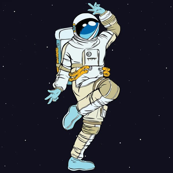 Art Mirano: Dancing Astronaut by Art Mirano