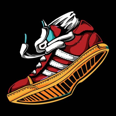 Sneaker by Art Mirano multi panel art