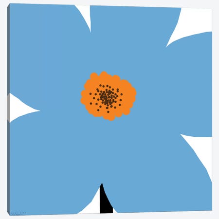 Blue Flower Canvas Print #ARM46} by Art Mirano Canvas Print