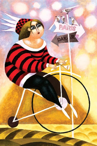 Cyclist by Art Mirano canvas print