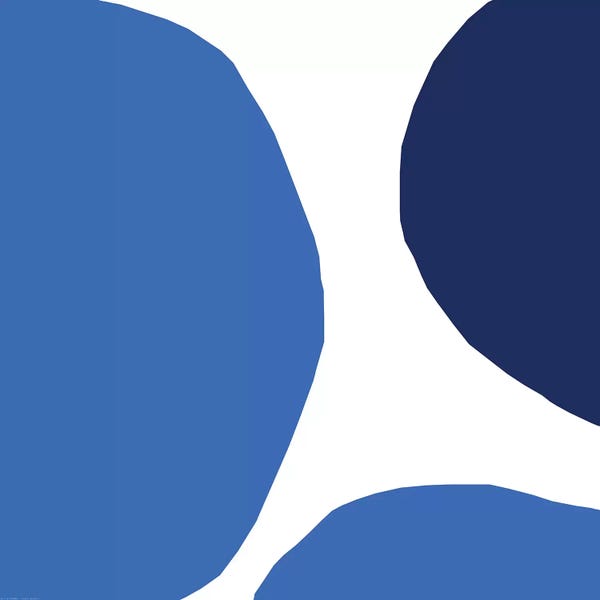 Art Mirano: Blue Hidden Circles by Art Mirano