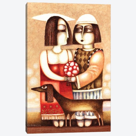 Date of lovers Canvas Print #ARM507} by Art Mirano Canvas Art Print