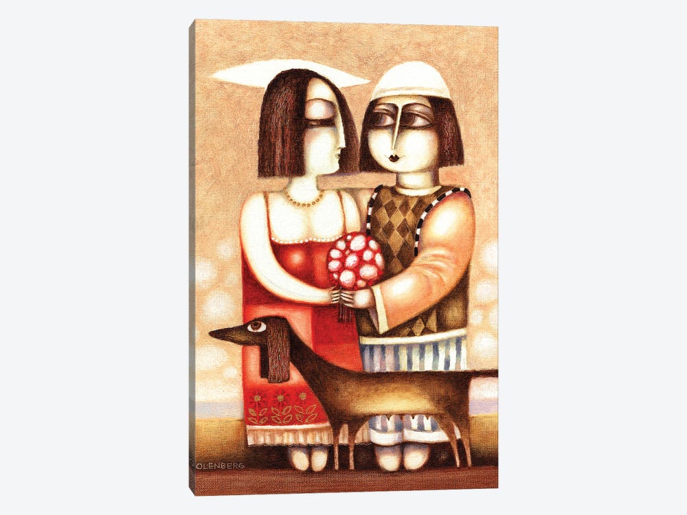Date of lovers by Art Mirano 1-piece Canvas Print