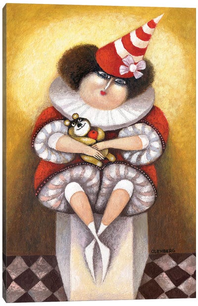 Tereza Canvas Art Print - Clown Art