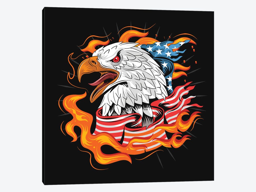 Eagle USA by Art Mirano 1-piece Canvas Artwork