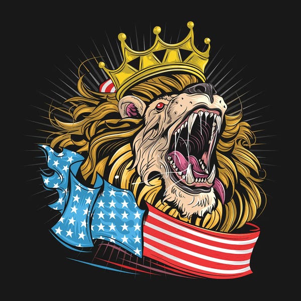 Art Mirano: Lion USA by Art Mirano